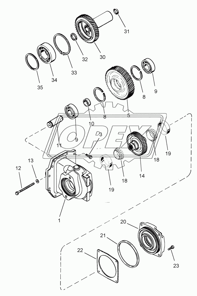 TRANSMISSION - PUMP DRIVE