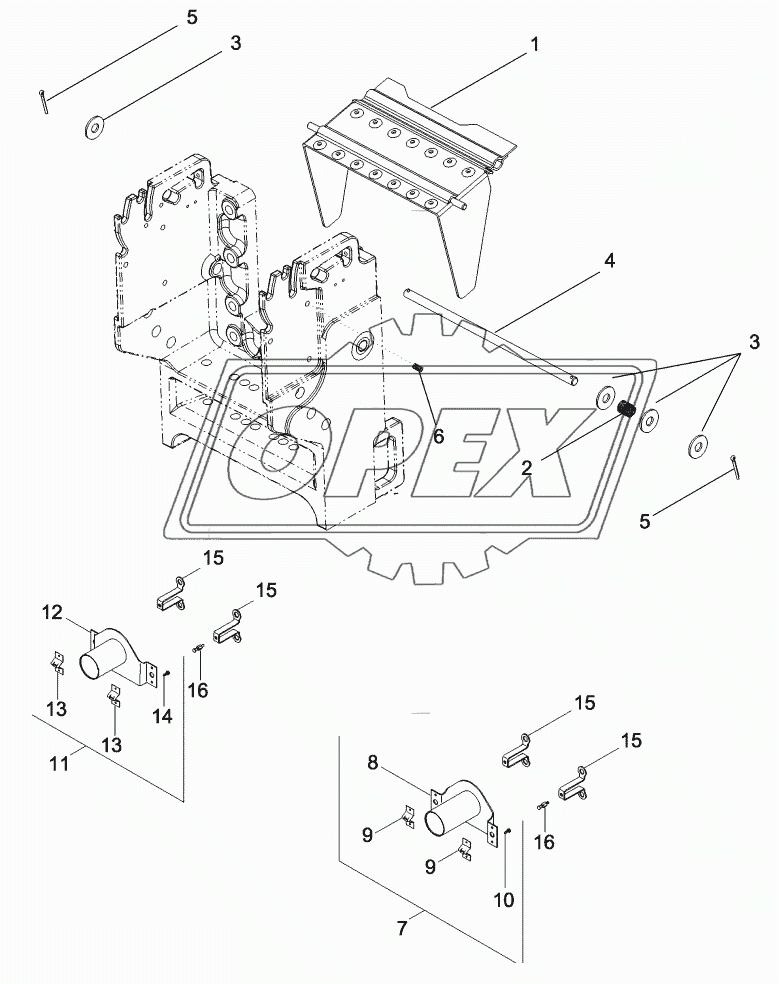 POWER TAKE OFF ASSEMBLY - SHIELDS