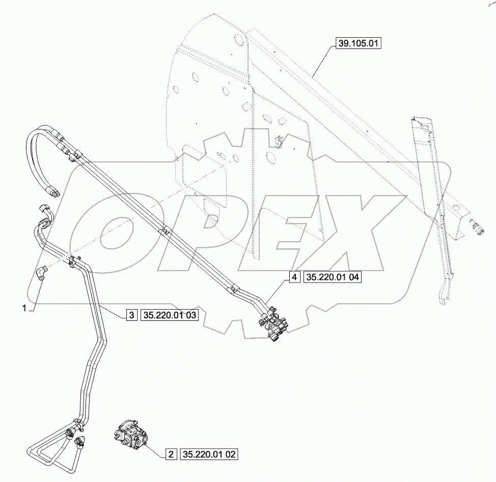  AUXILIARY HYDRAULIC, STD FLOW (SR250,TR320)