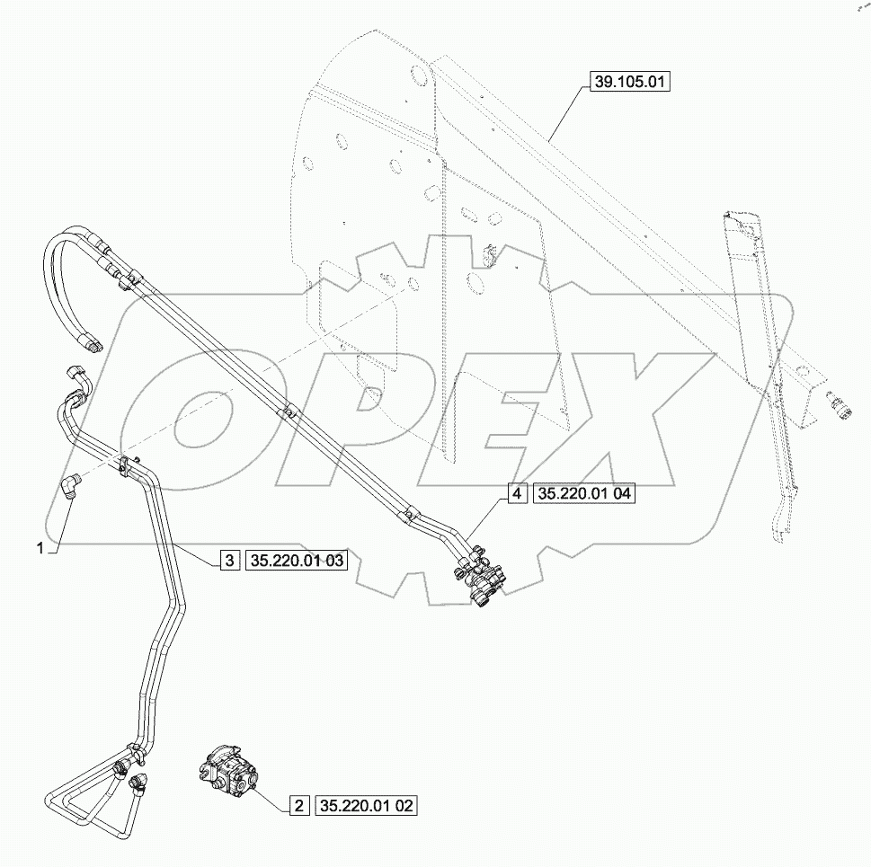  AUXILIARY HYDRAULIC, STD FLOW (SV300,TV380)