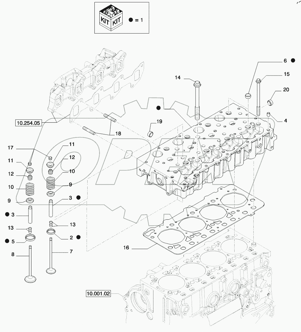  CYLINDER HEAD & RELATED PARTS