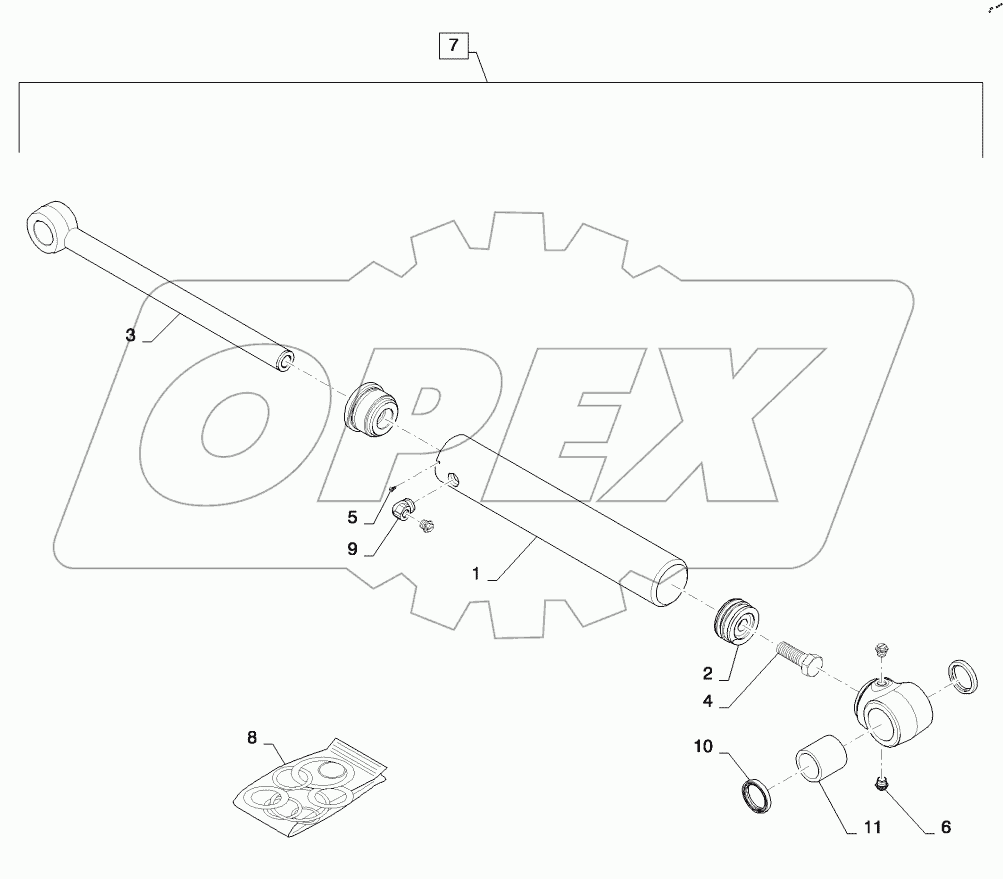  BUCKET CYLINDER (SR250,TR320)