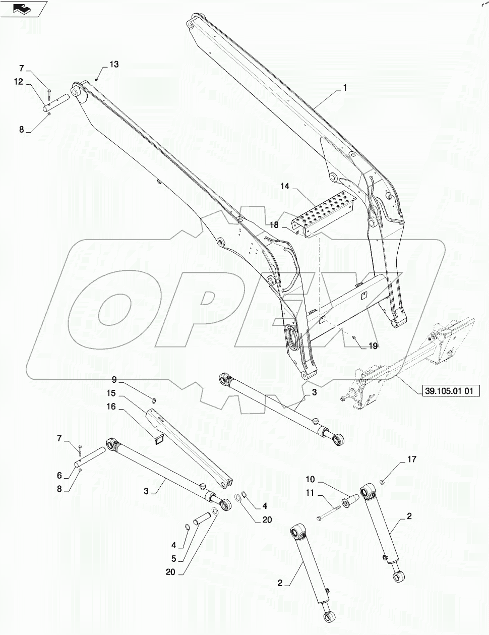 LOADER ARM (SR250)