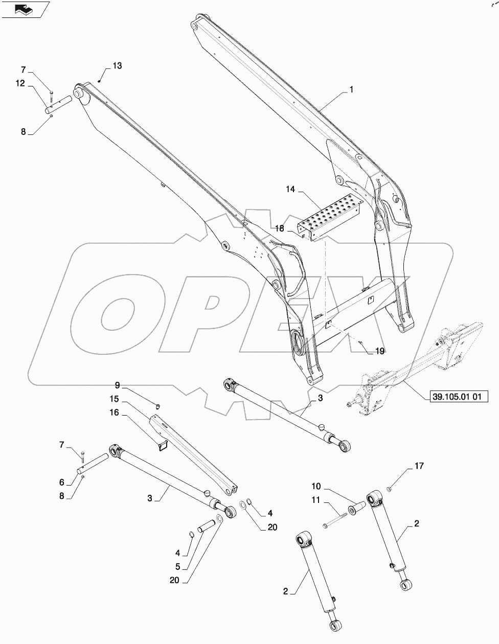  LOADER ARM (TR320)