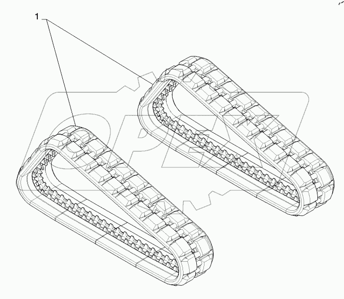  TRACK ASSY, BELT (TR320,TV380)