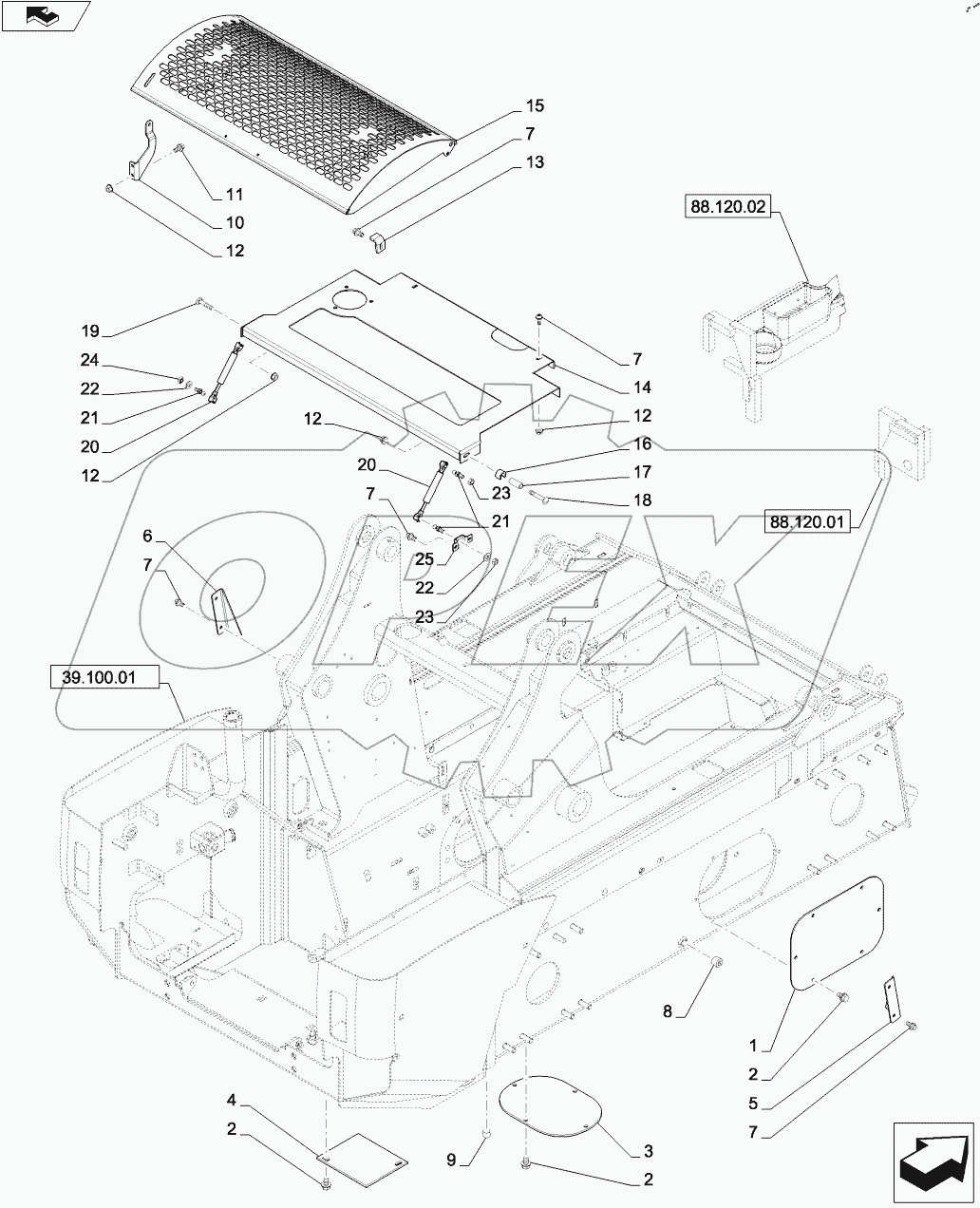  HOOD AND COVERS (SR250)