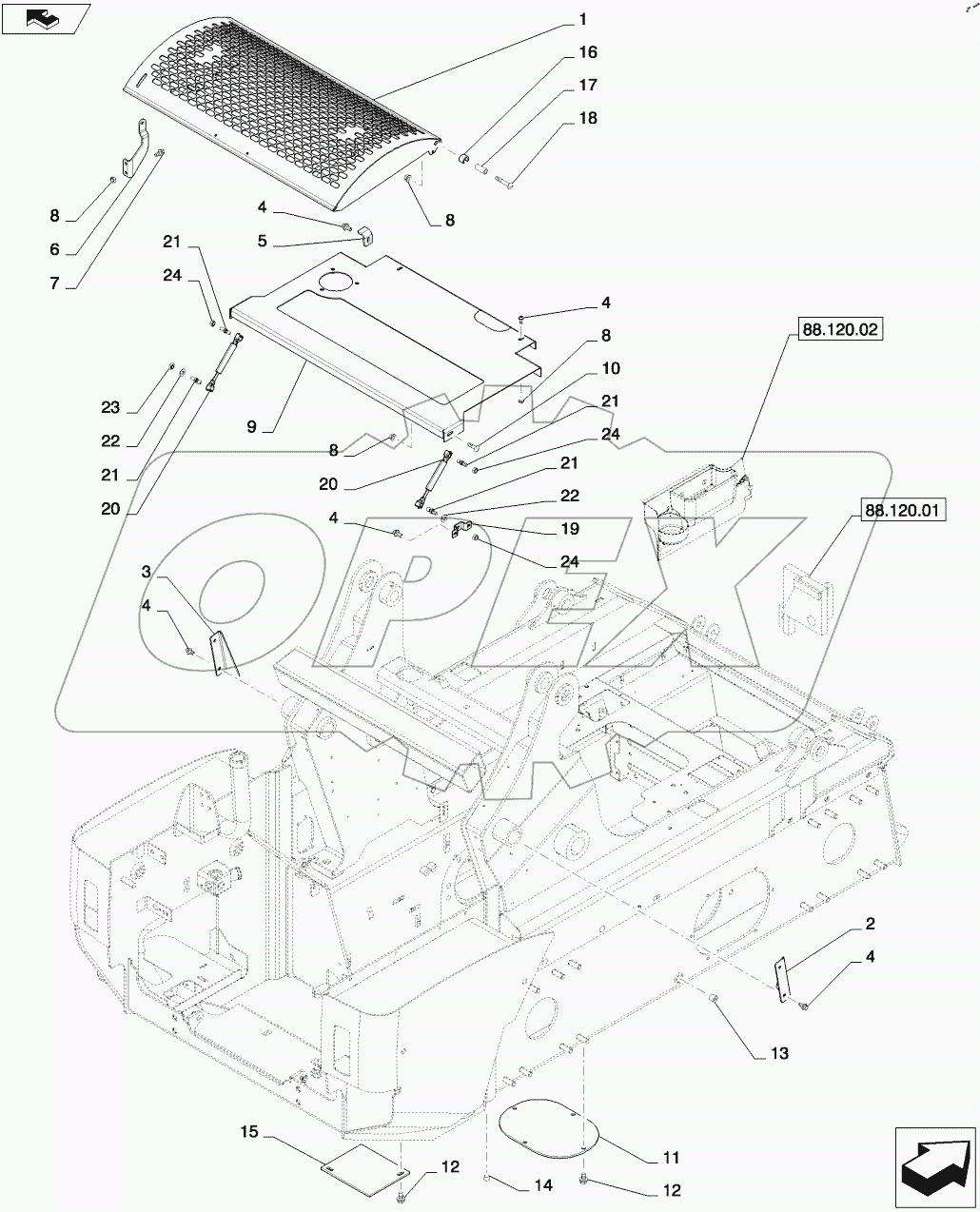  HOOD AND COVERS (TR320)