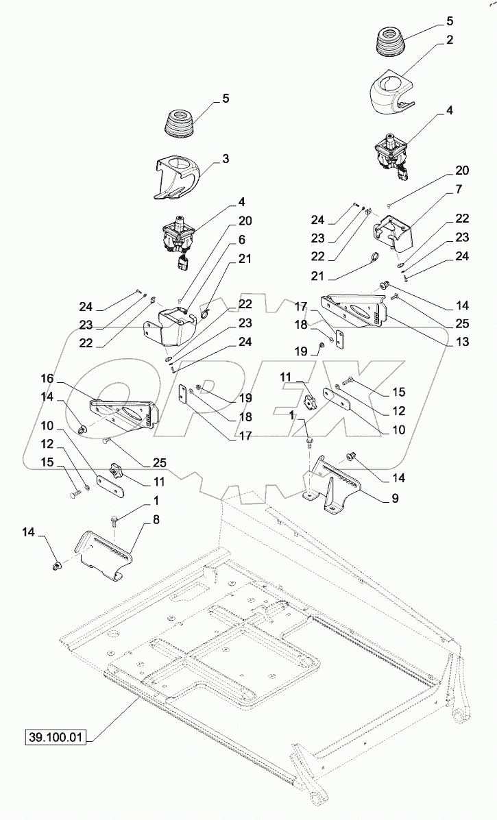  HANDLE, ELECTRONIC CONTROL CASE (ALL CASE)