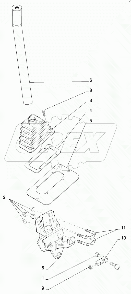  FOOT CONTROLS, LH HANDLE