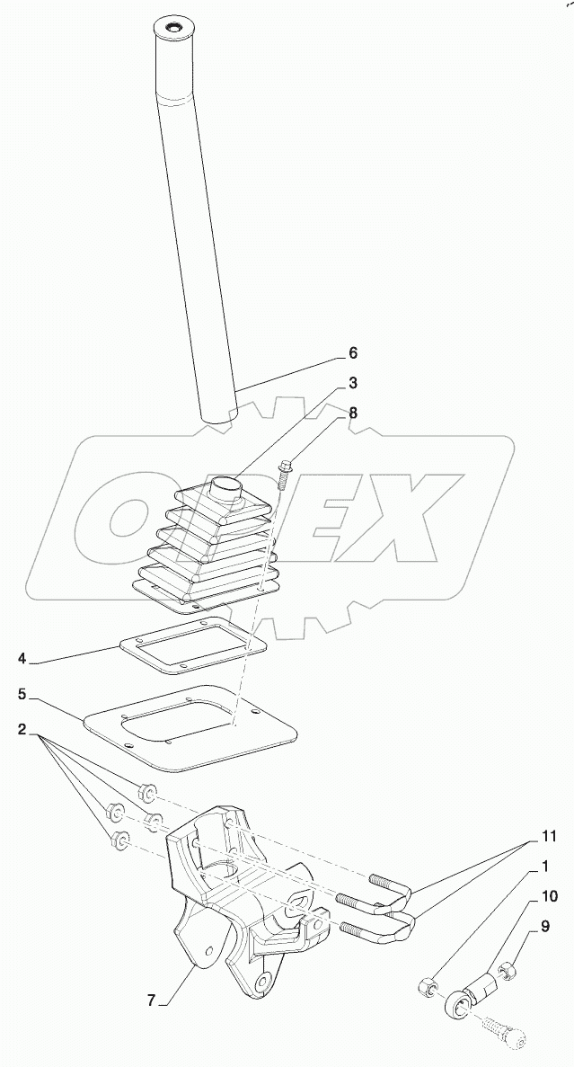  FOOT CONTROLS, RH HANDLE