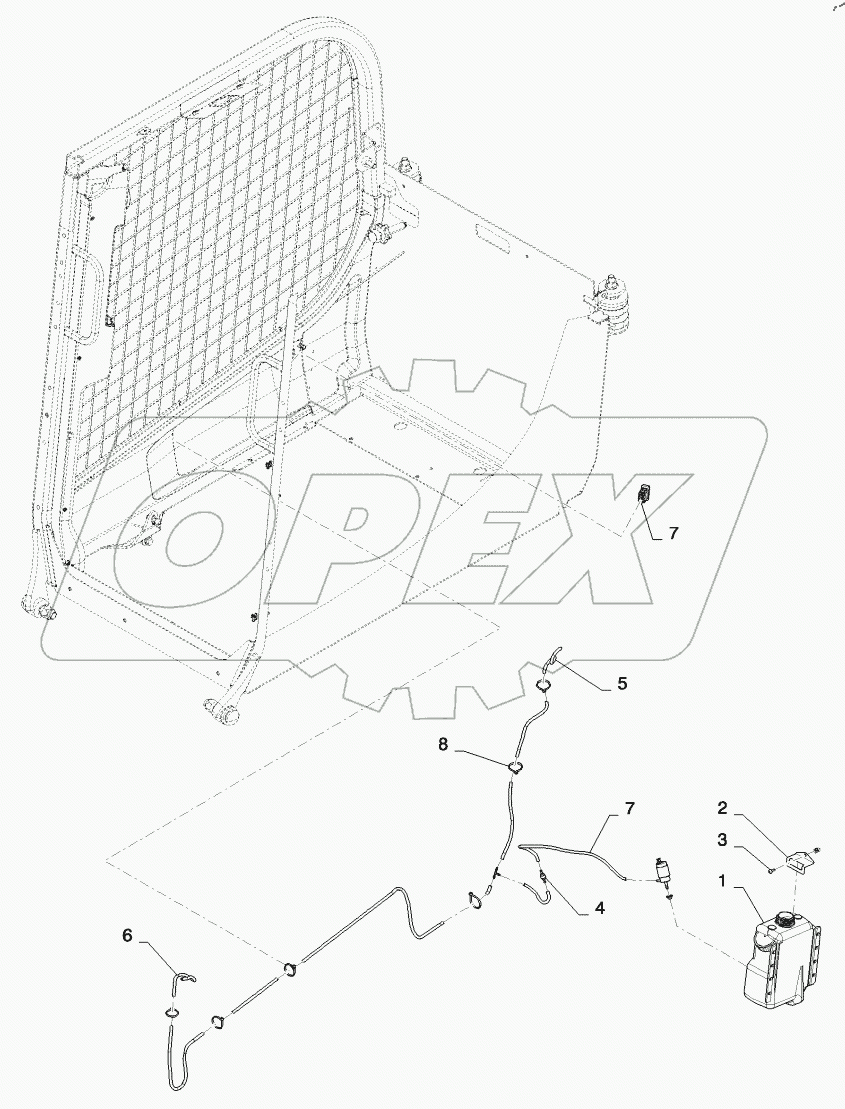  WASHER BOTTLE, FRONT (ALL CASE)