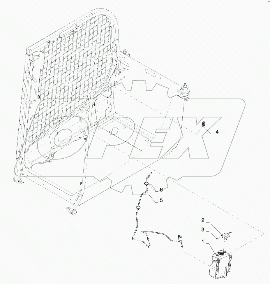  WASHER BOTTLE, REAR (ALL CASE)