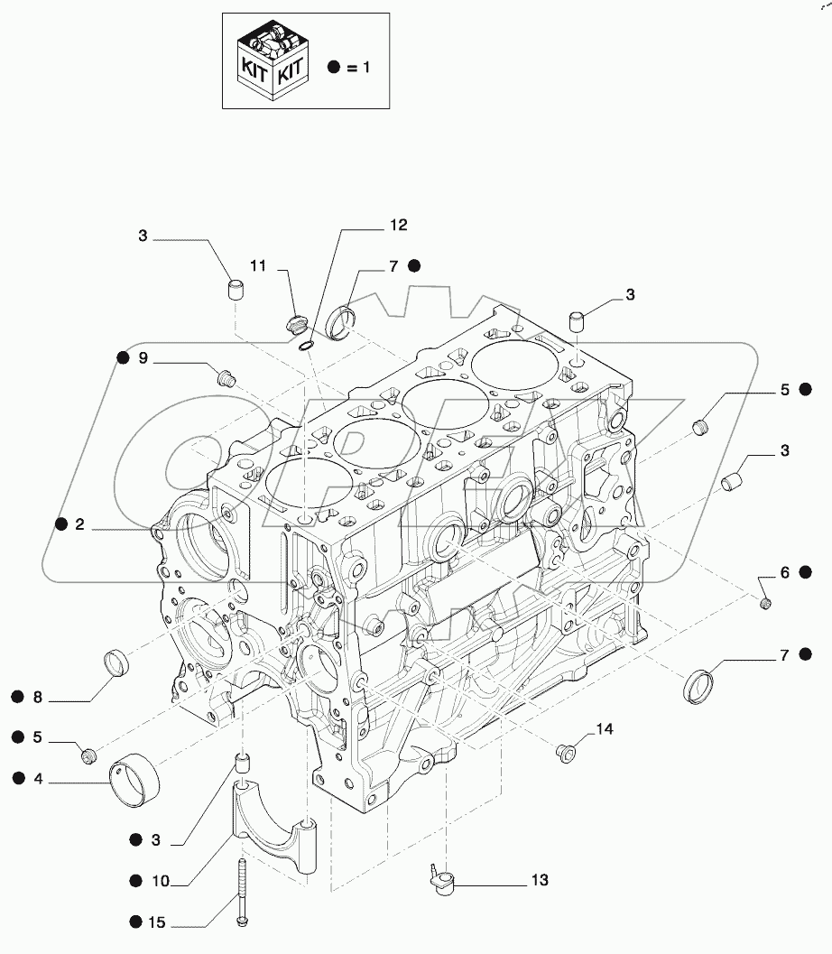  CYLINDER BLOCK & RELATED PARTS