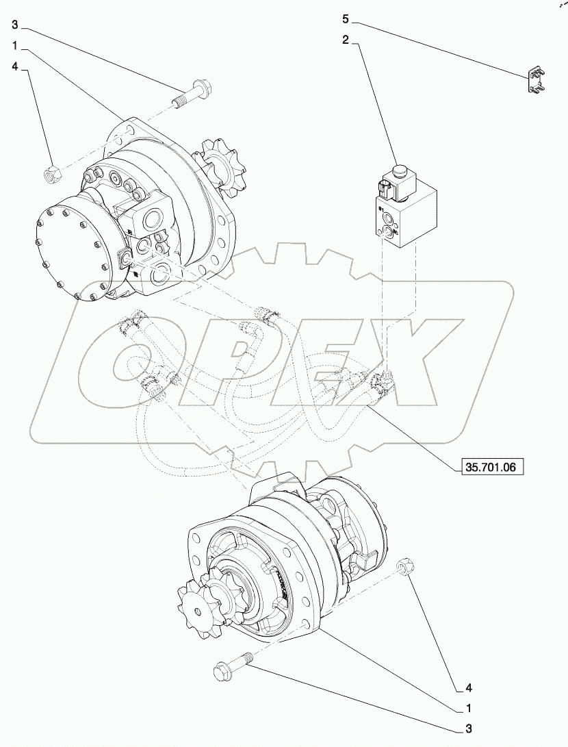  TRAVEL SPEED, 1 SPEED (SR250,SV300)