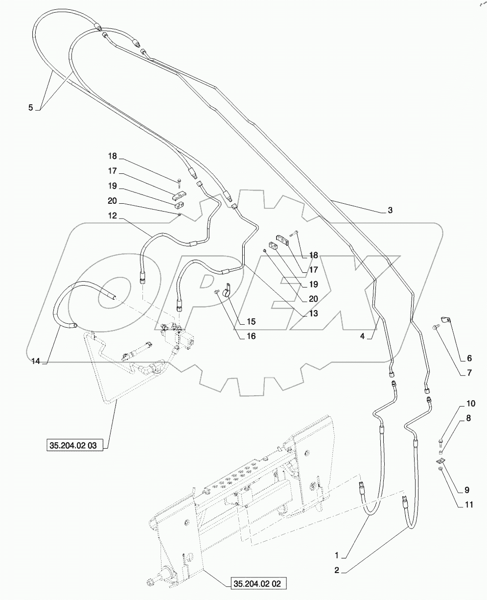  HYDRAULIC COUPLER, ARM PLUMBING (SV300,TV380)