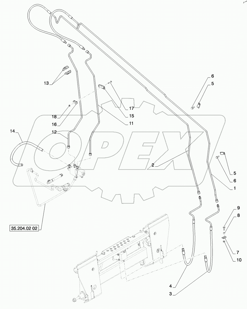  HYDRAULIC COUPLER, ARM PLUMBING (SR250,TR320)