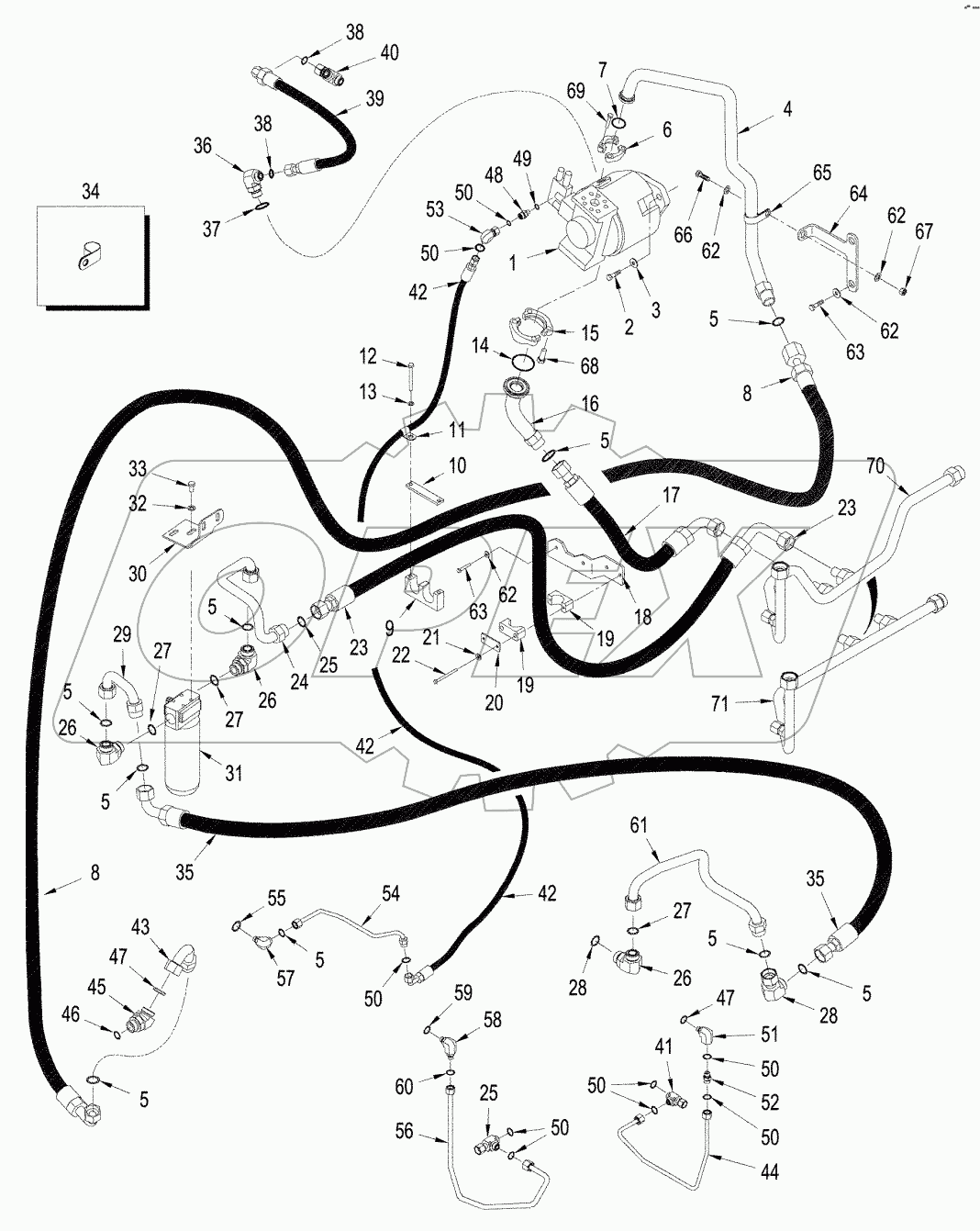 HYDRAULICS - TWIN FLOW CIRCUITRY