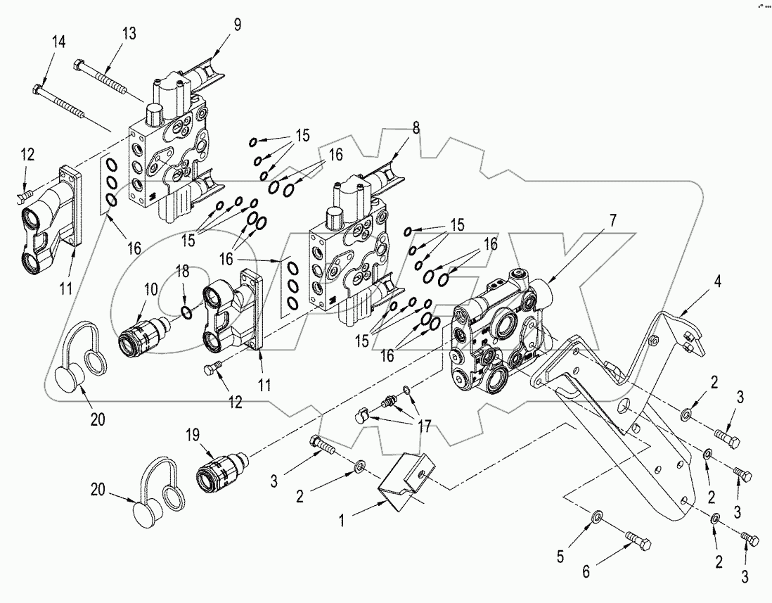 TWIN FLOW HYDRAULICS - AUXILIARY REMOTE MOUNTING