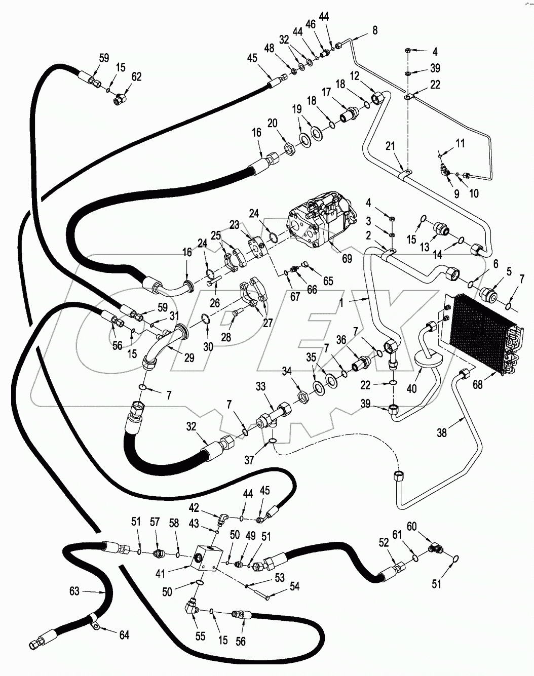 HYDRAULICS - FAN DRIVE CIRCUITRY, BSN Z6F100996