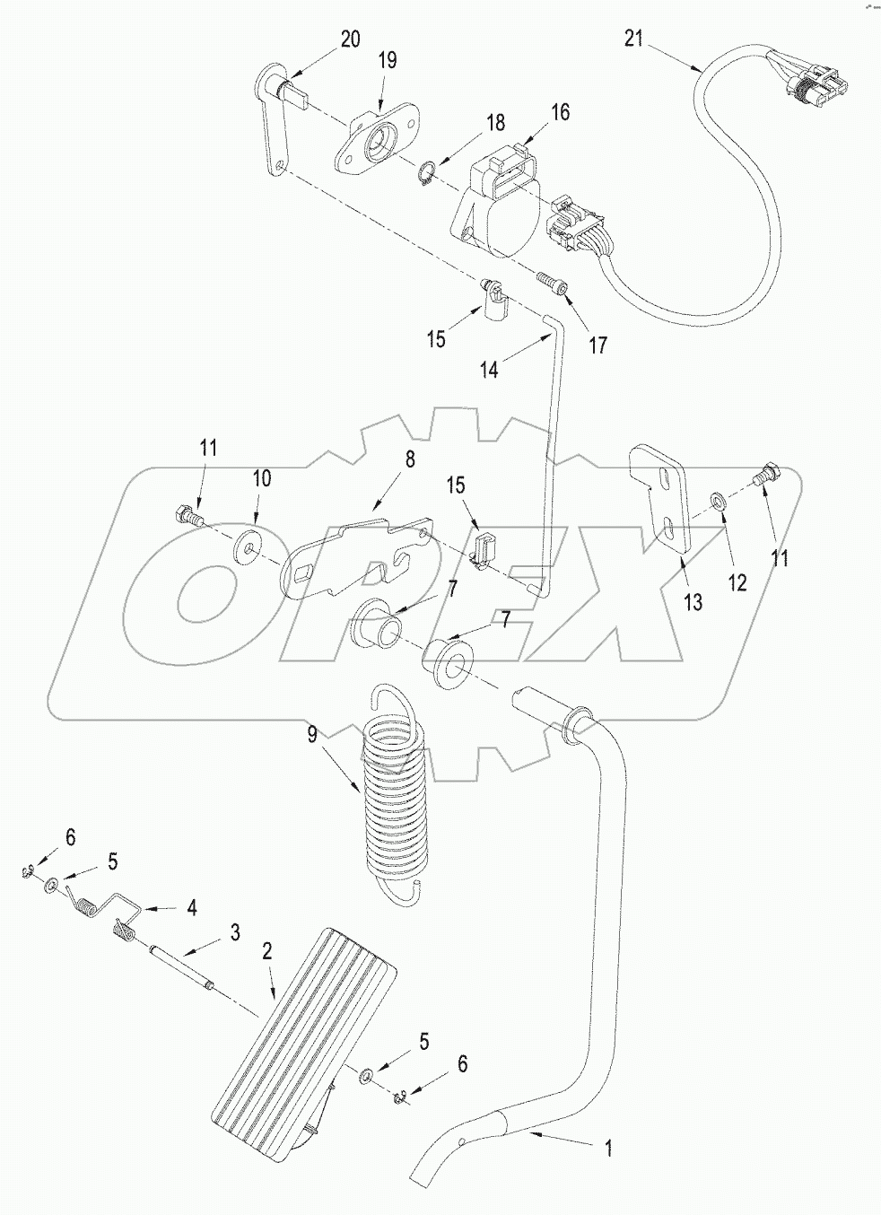 THROTTLE - DECELARATOR CONTROL, ASN Z6F105037