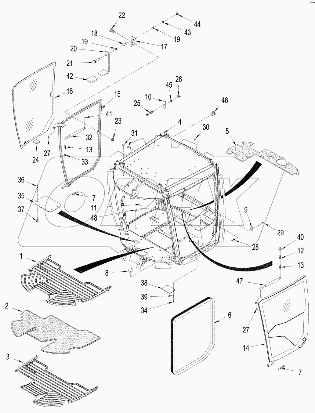 CAB - FLOORMATS AND DOORS