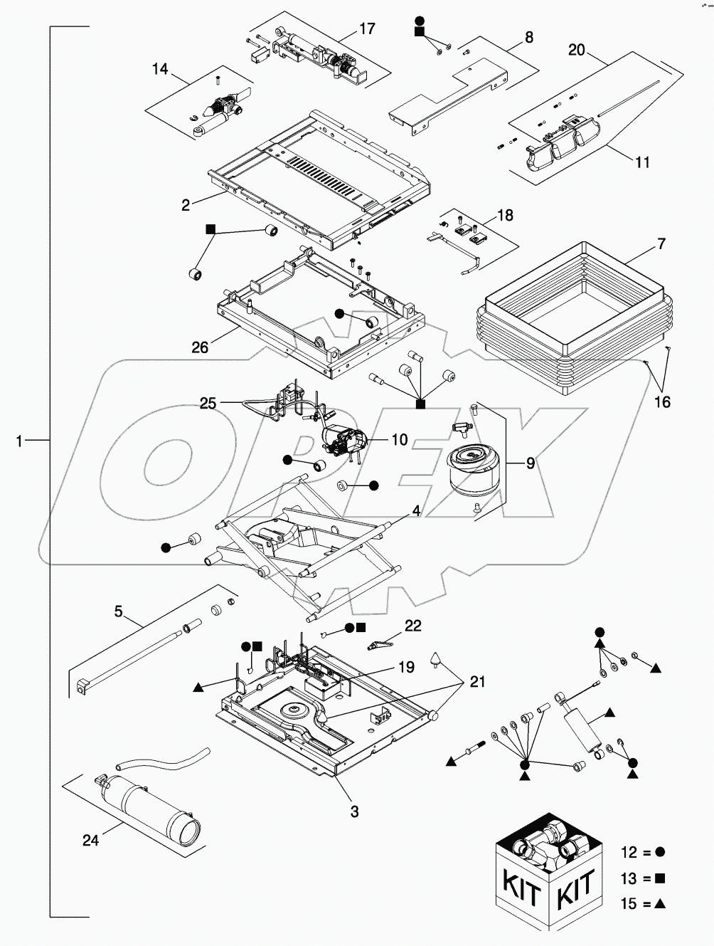 POSITIVE RESPONSE SUSPENSION ASSEMBLY - SEAT
