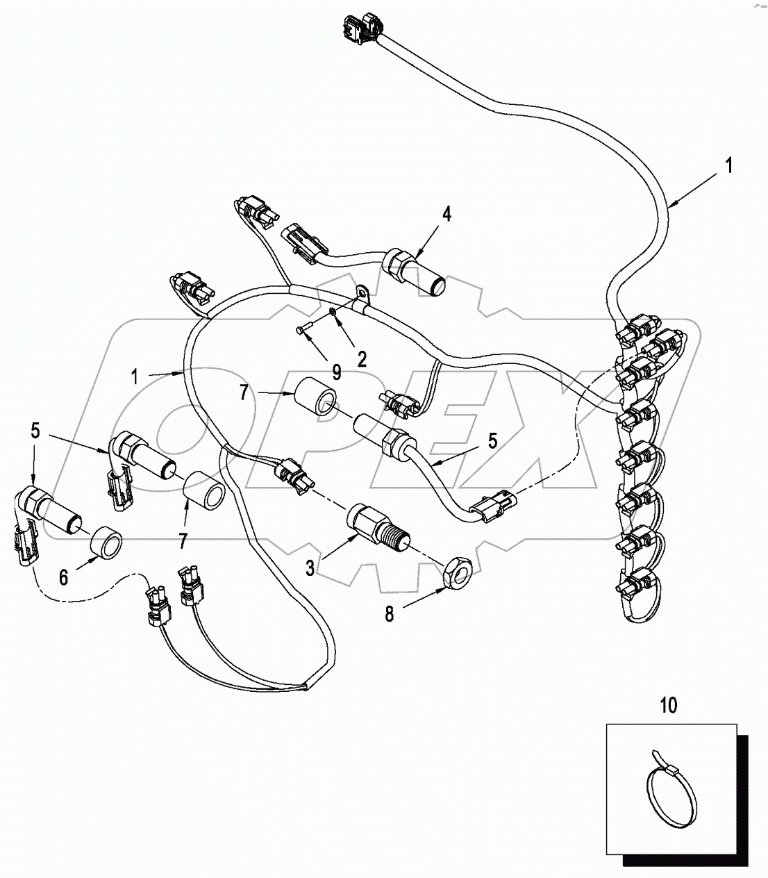 HARNESS - TRANSMISSION, POWER SHIFT