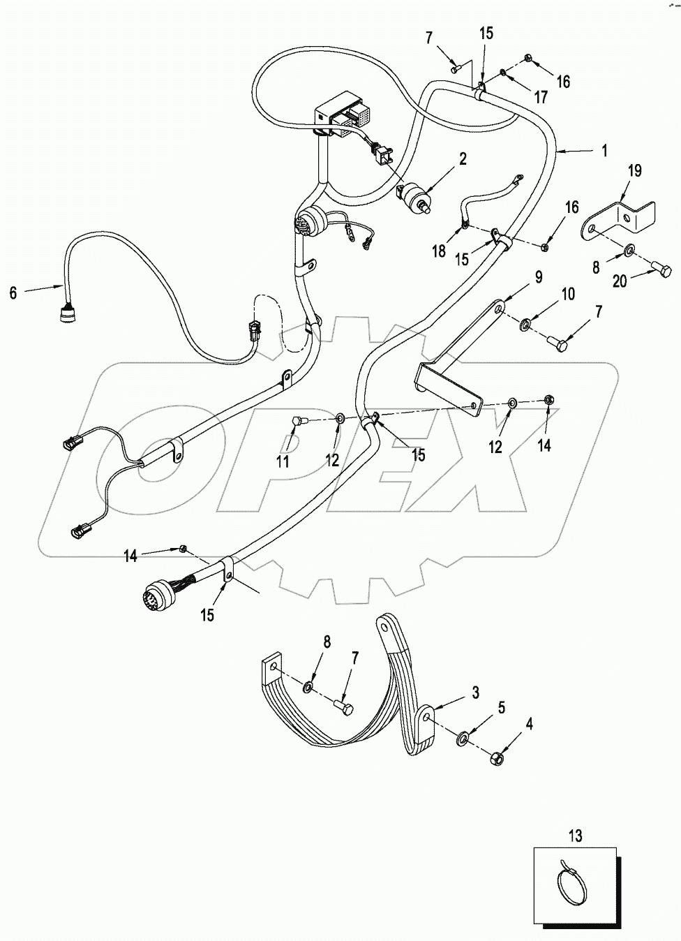 HARNESS - ENGINE, STX & STEIGER 480/530