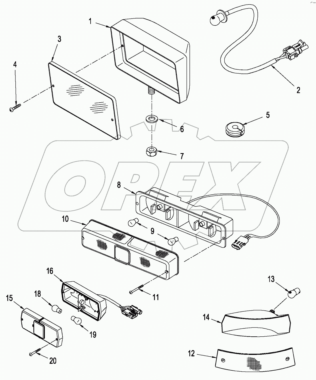LAMPS - REAR FRAME AND FIELD, EUROPE