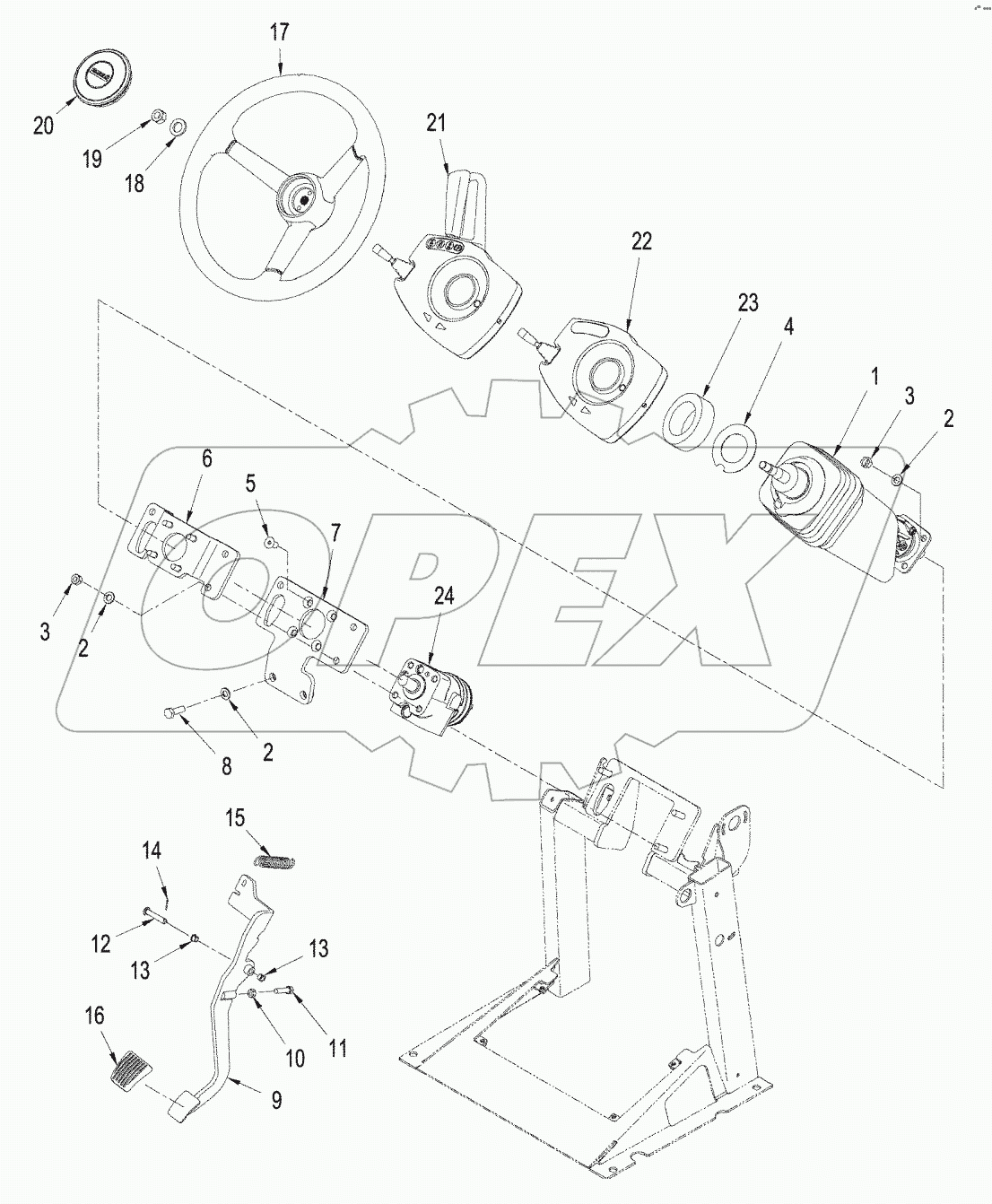 STEERING WHEEL AND COLUMN
