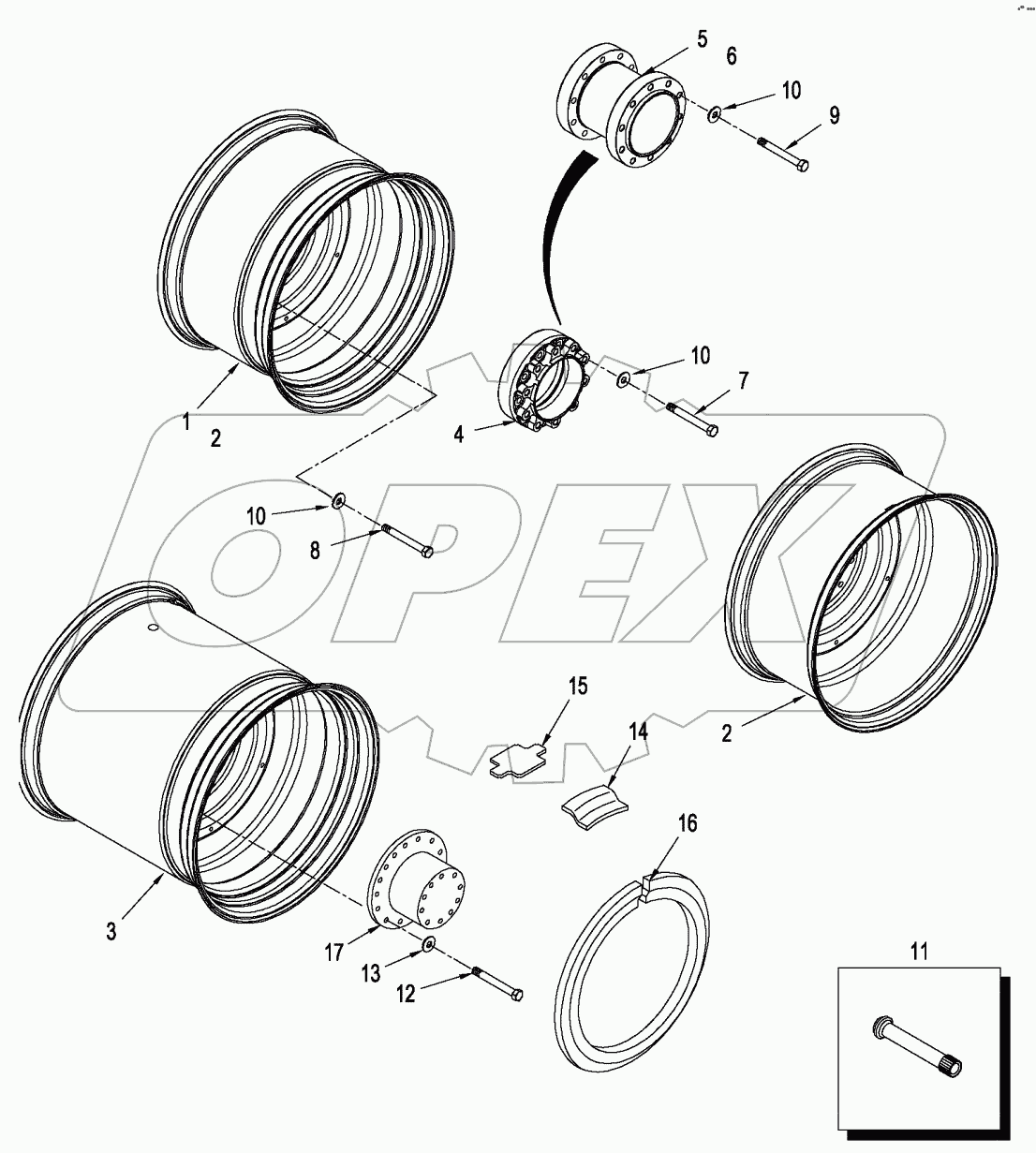WHEELS SINGLE AND DUALS WITH SPACERS