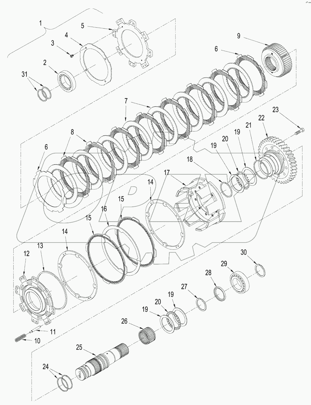 POWER TAKEOFF - INPUT SHAFT ASSEMBLY