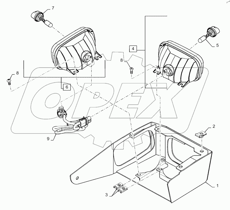  LIGHT ASSY, 90 DEGREE, LH