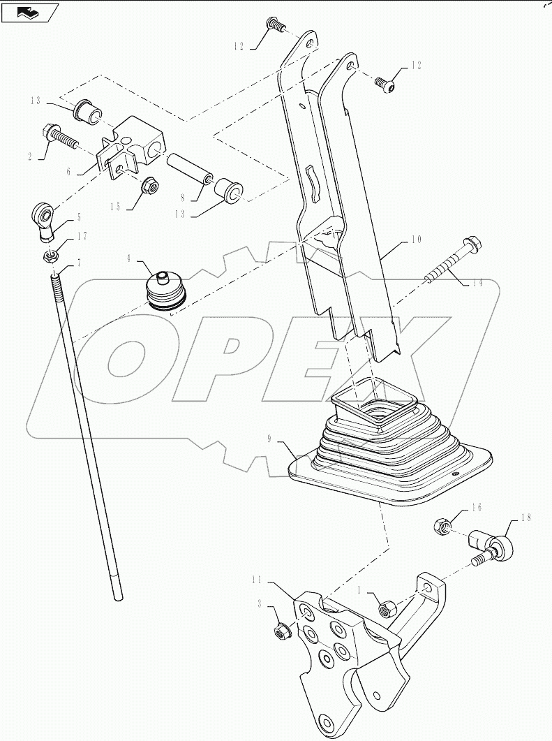  RH SUB HANDLE, HAND CONTROLS