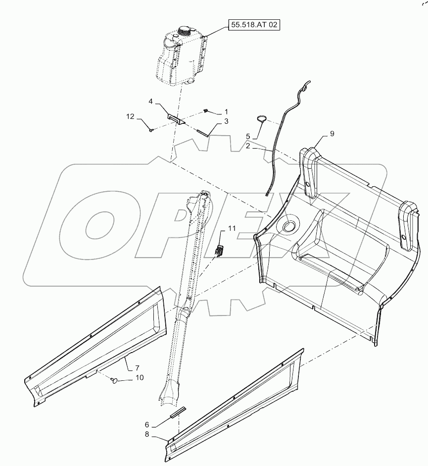  REAR WINDSHIELD WASHER RESERVOIR
