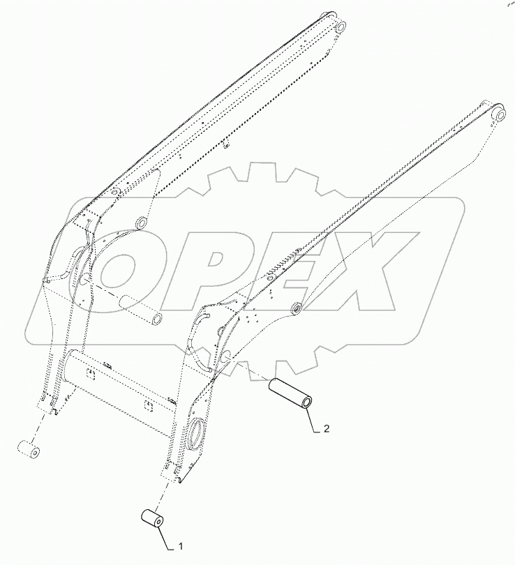  LOADER ARM SERVICE HUBS