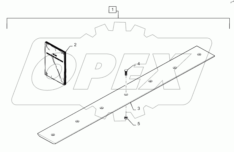  BOLT ON CUTTING EDGE, 72" BUCKET