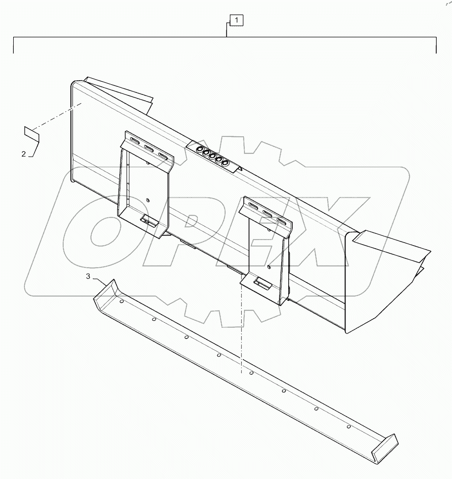  BUCKET, 78", DIRT AND FOUNDRY, GRAY