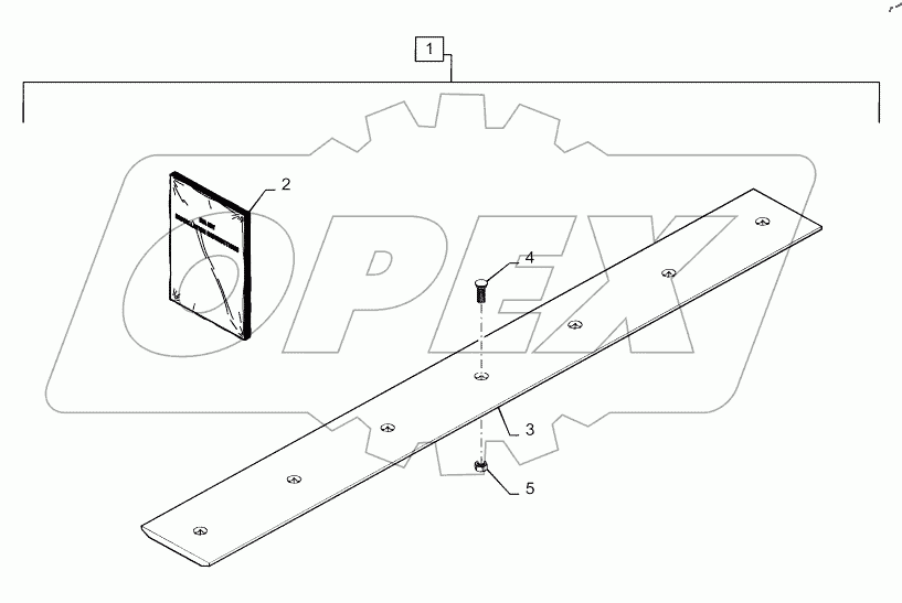  BOLT ON CUTTING EDGE, 78" BUCKET