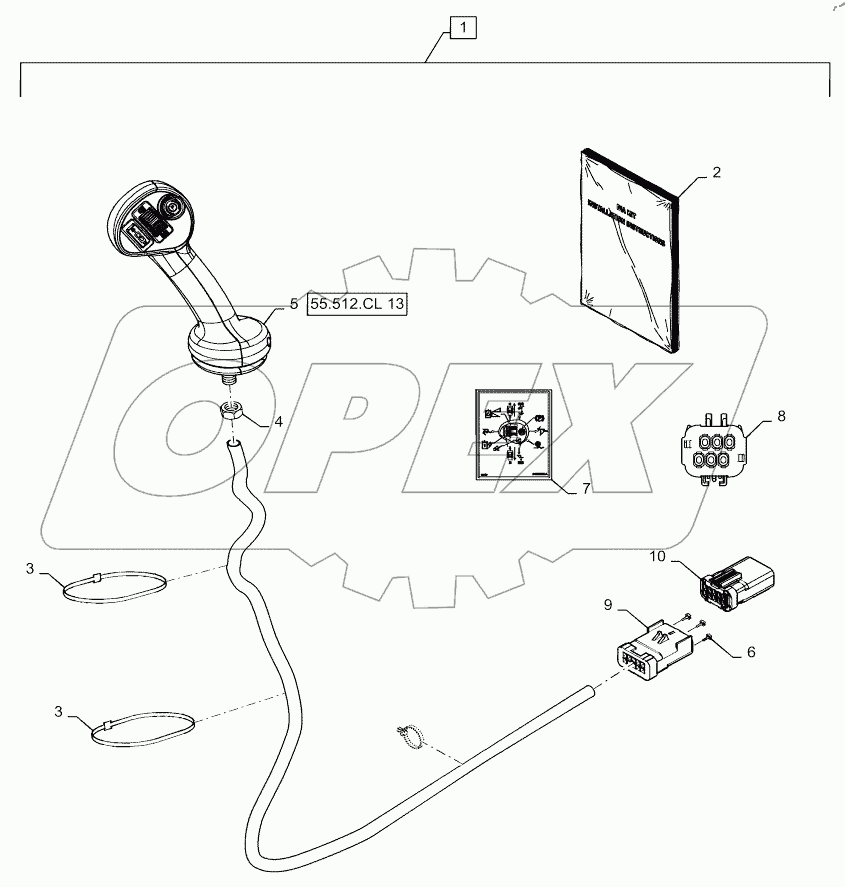  DIA KIT, HANDLE - 300 CASE RH - MECH