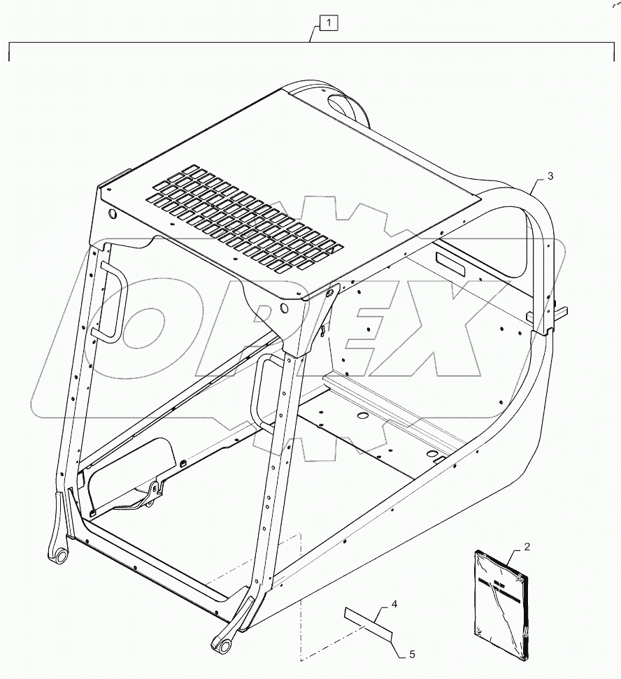  DIA KIT, ROPS SERVICE WELDMENT