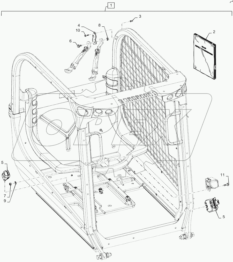  DIA KIT, 3 POINT SEAT BELT
