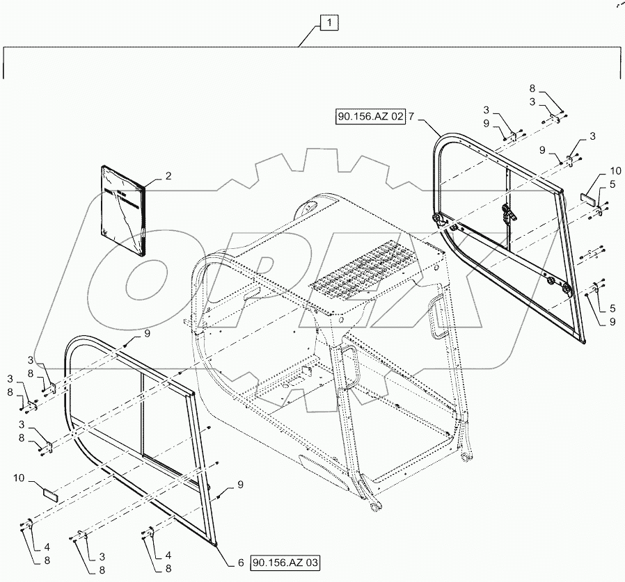  DIA KIT, CAB SIDE WINDOWS