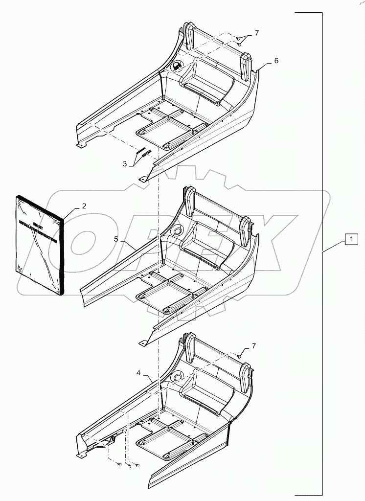  DIA KIT, INTERIOR TRIM, CASE, EURO