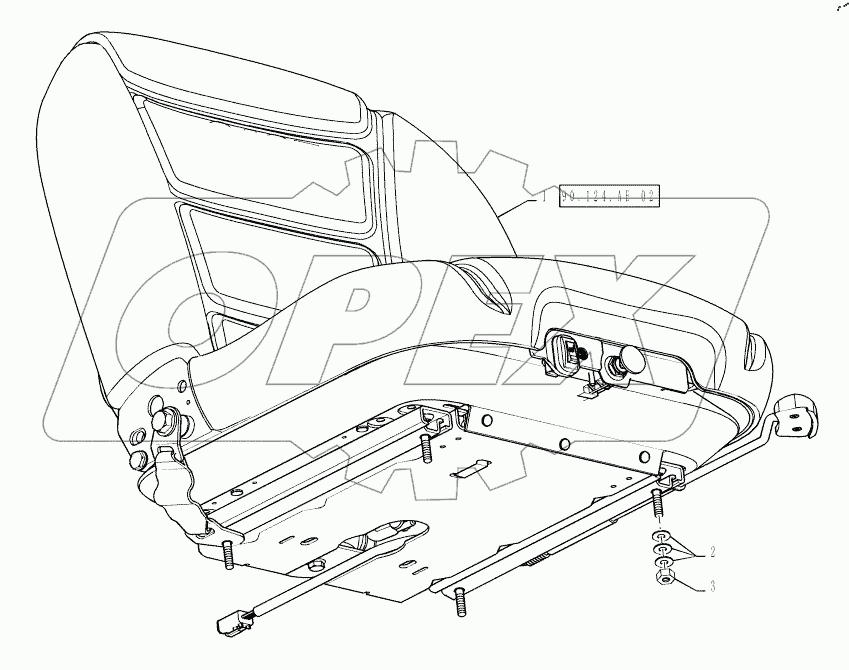  SEAT, AIR SUSPENSION, MOUNTING