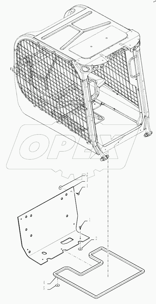  CAB SEALING STRIP, REAR