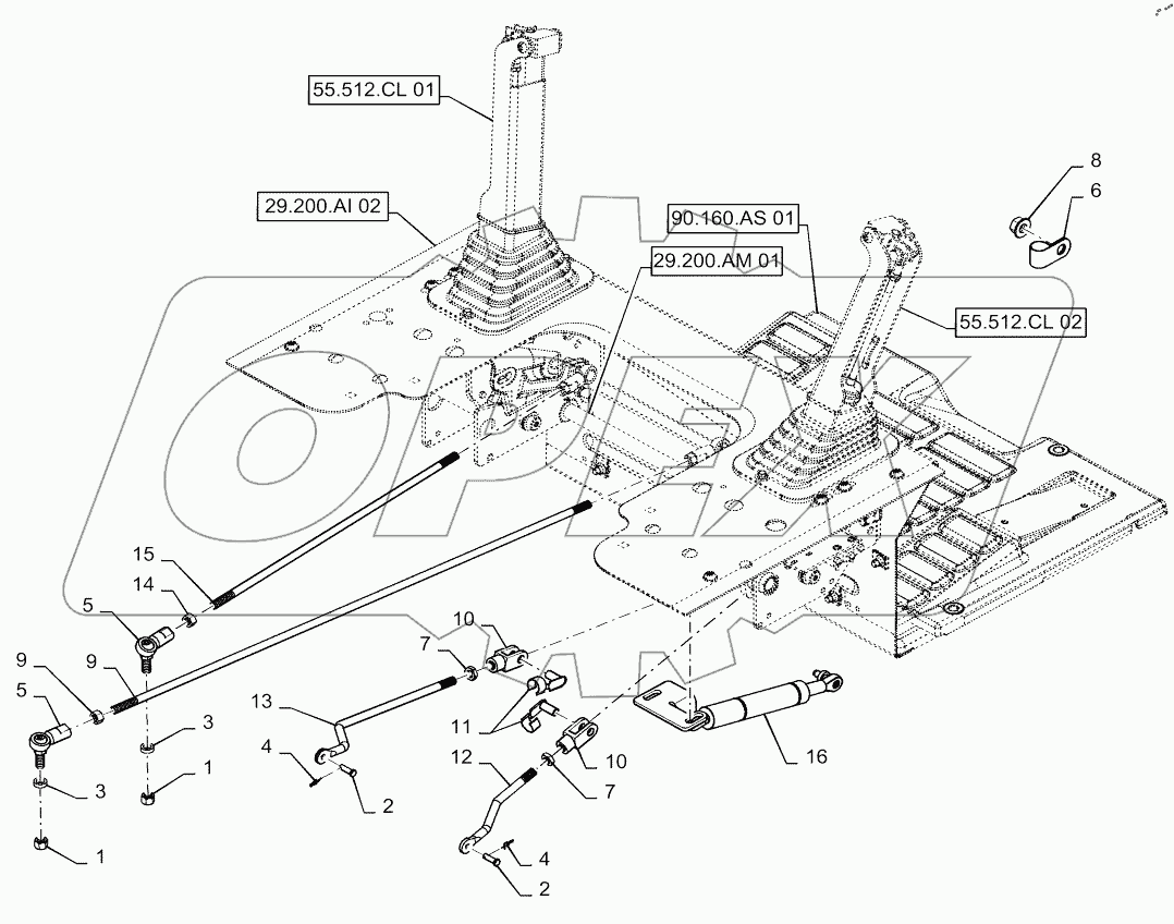  HAND CONTROLS MOUNTING ASSEMBLY