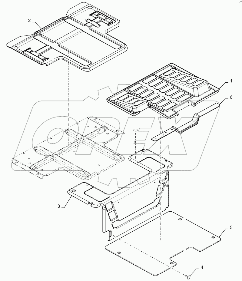  FLOOR MAT, E-H CONTROLS