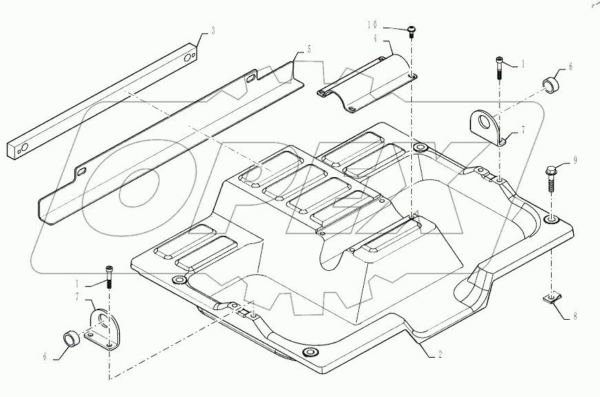  FLOOR PLATE, FOOT CONTROLS