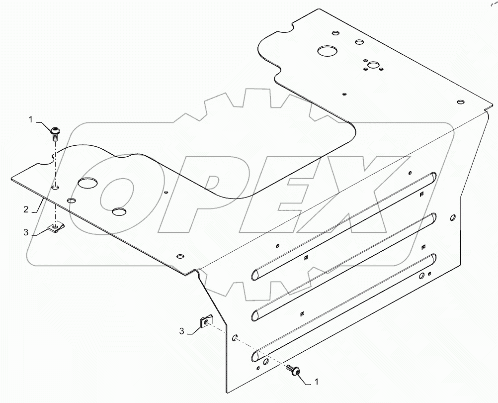  HANDLE MOUNTING, E-H CONTROLS